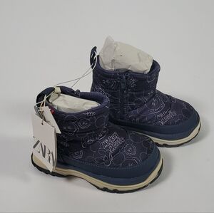 Zara Kids Navy Mickey Mouse Boots